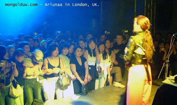 Ariunaa in London, UK. 02.24.2004